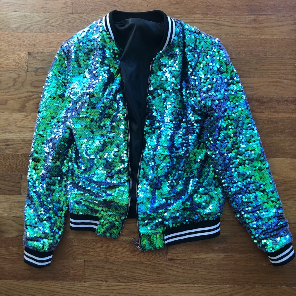 Jaded London Taylor Swift Sequin Bomber Jacket
